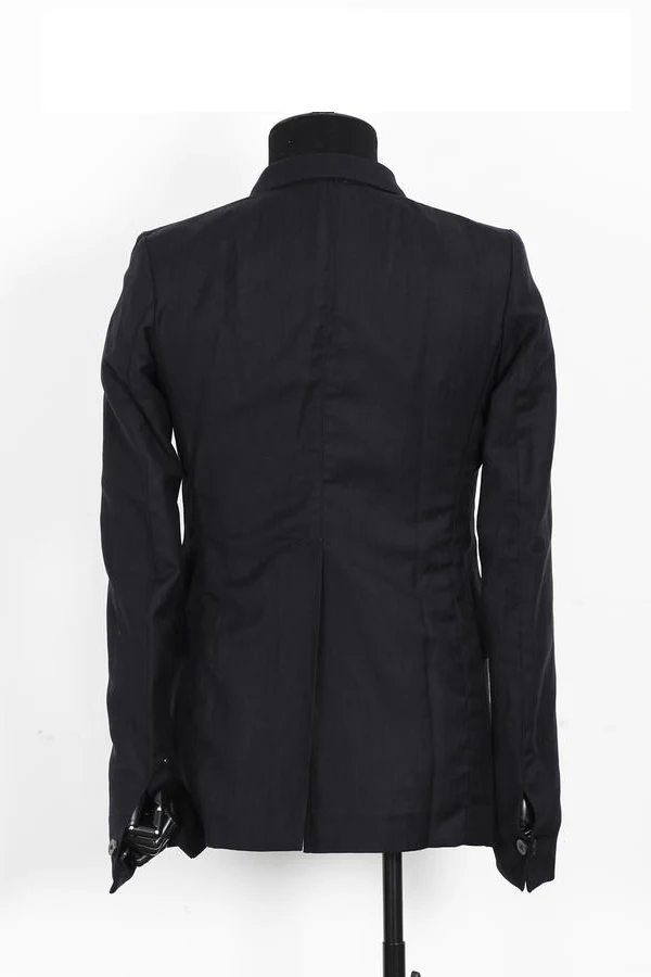 A1923 High-slit wool jacket, casual suit coat, classic, Italian handcraft, avant-garde. A1923-AW1718LEO-HEILAN (AW17 18 LEO) - Image 11