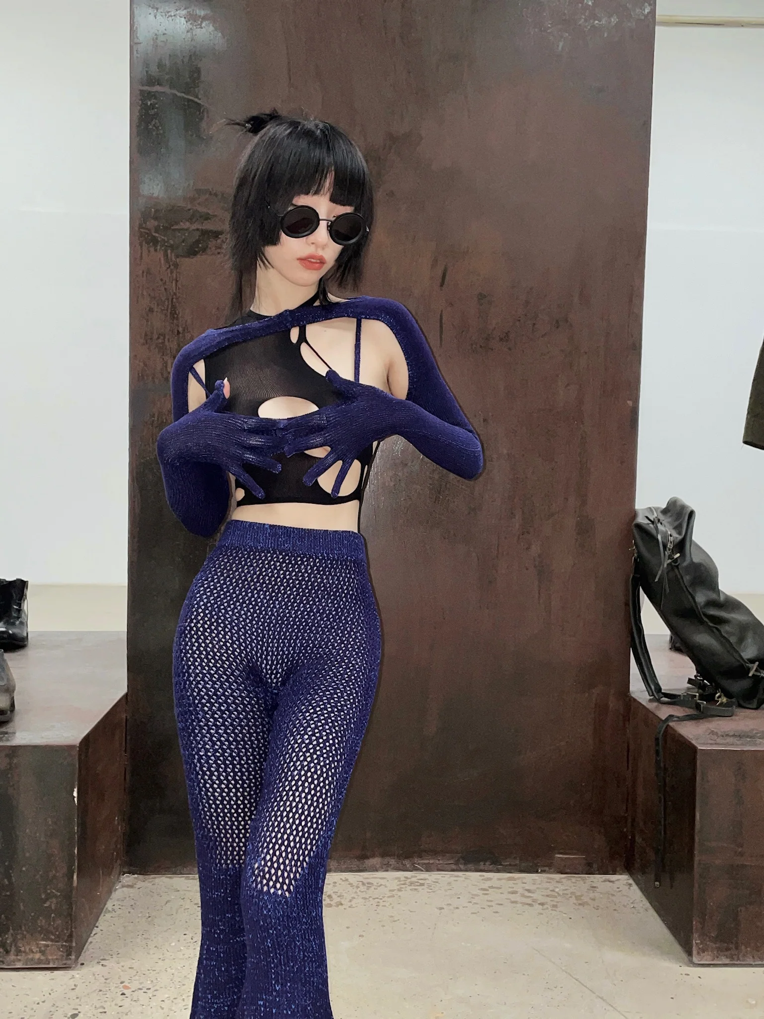 ISA BOULDER through flared pants indigo - Image 5