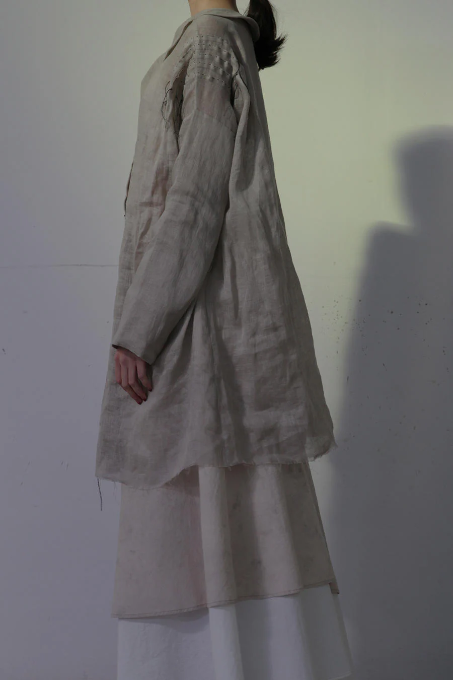 MUTEDANCE MD20SS-PRC29 Lapel Collar Dyed Linen Jacket - Image 4