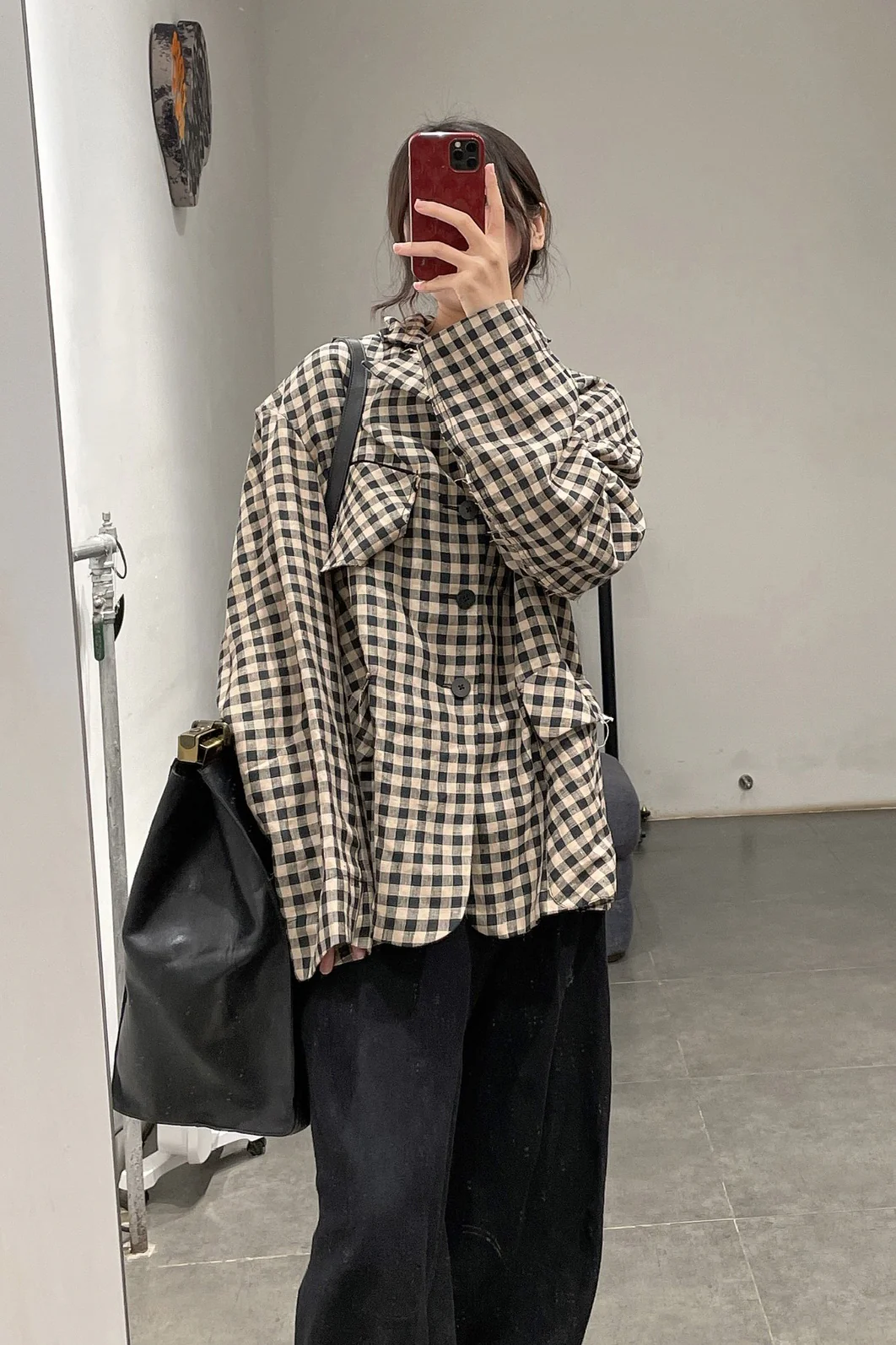 Peng Tai Linen check jacket M21019 - Image 32