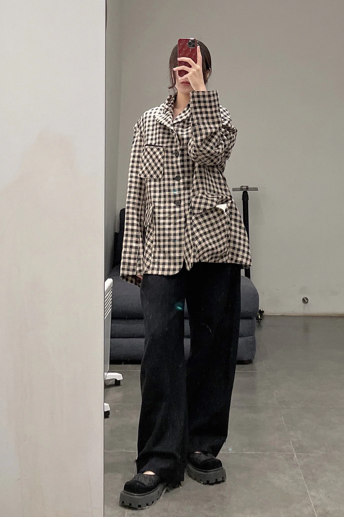 Peng Tai Linen check jacket M21019 - Image 35