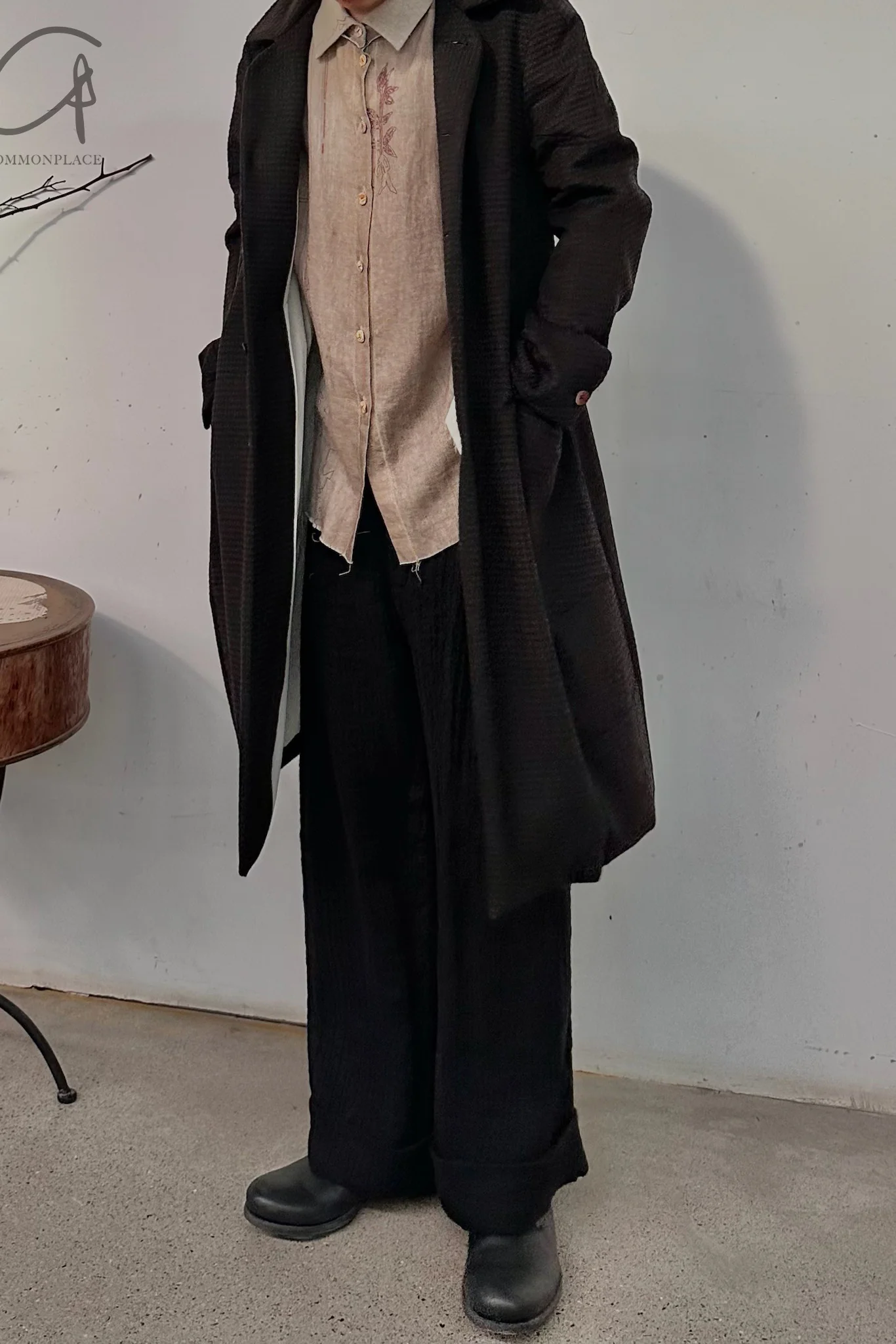 Pengtai M024 wool plaid coat - Image 9