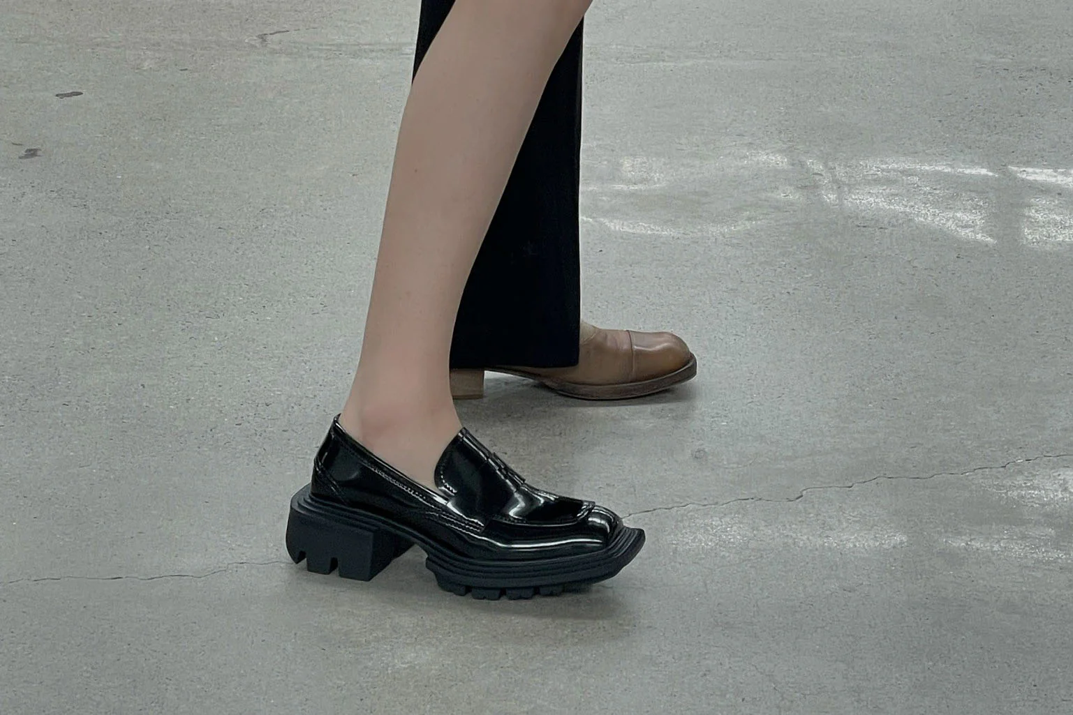 untitlab black non-slip derby shoes AW201104 PU3 - Image 11