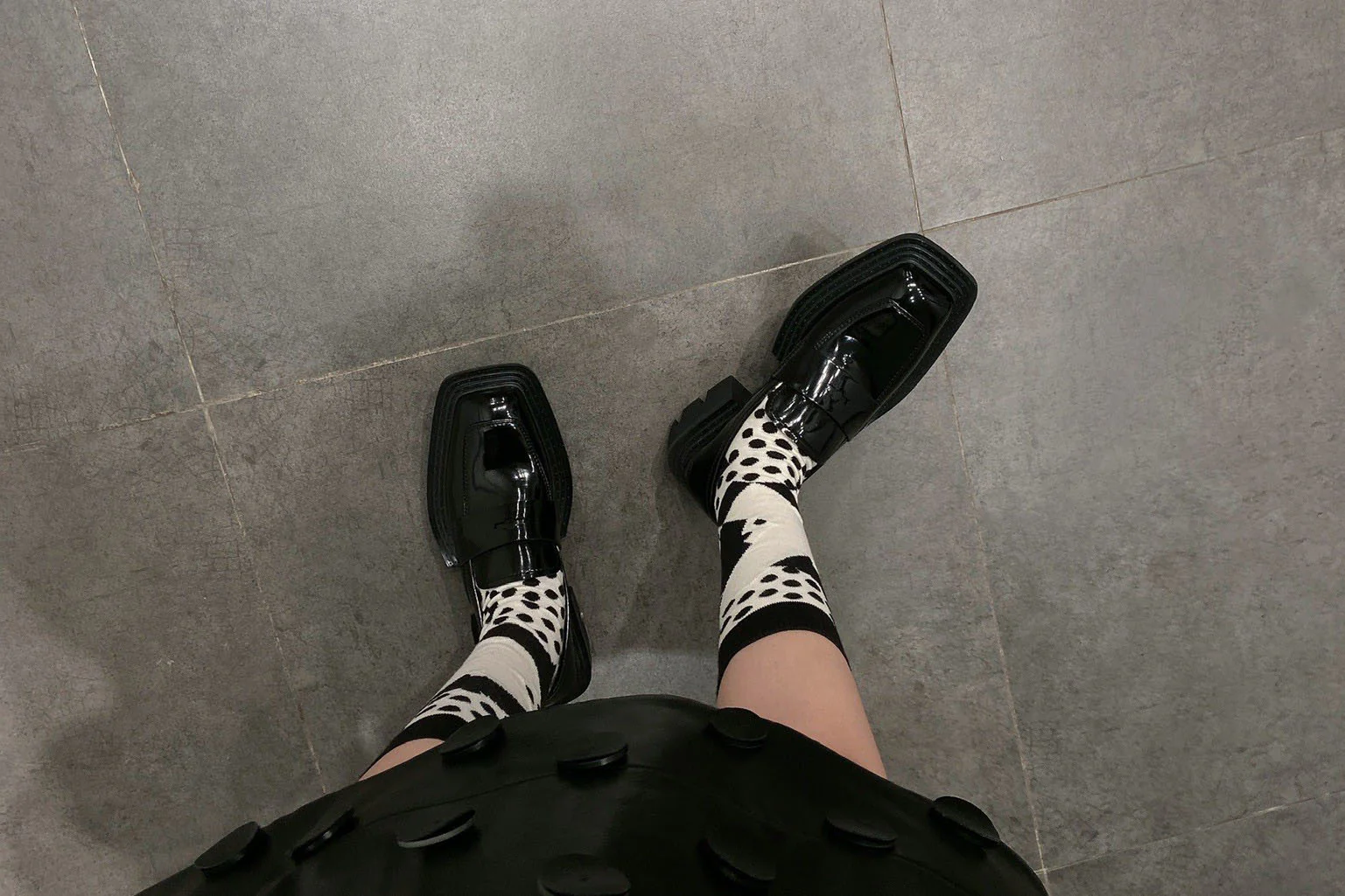 untitlab black non-slip derby shoes AW201104 PU3 - Image 12