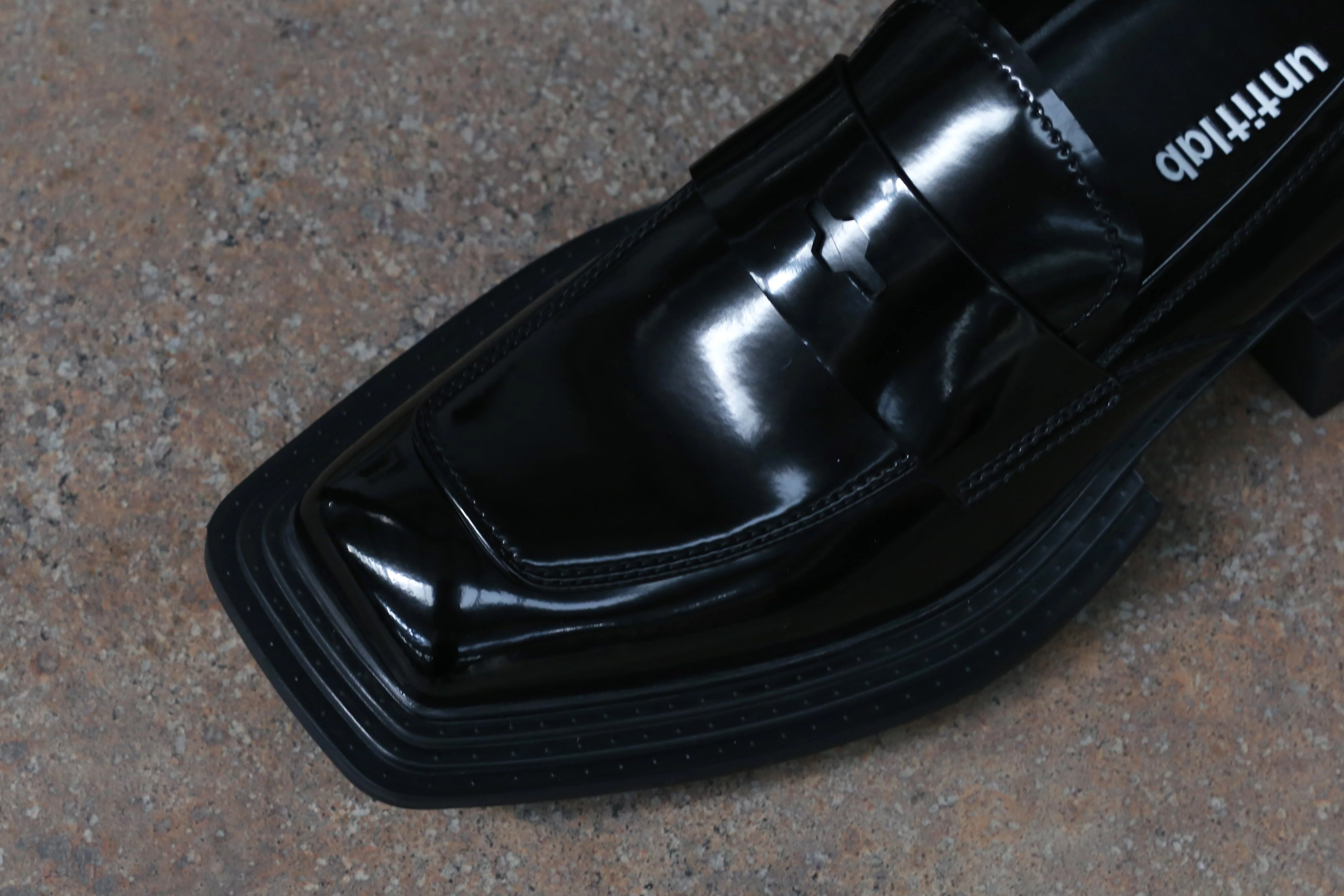 untitlab black non-slip derby shoes AW201104 PU3 - Image 3