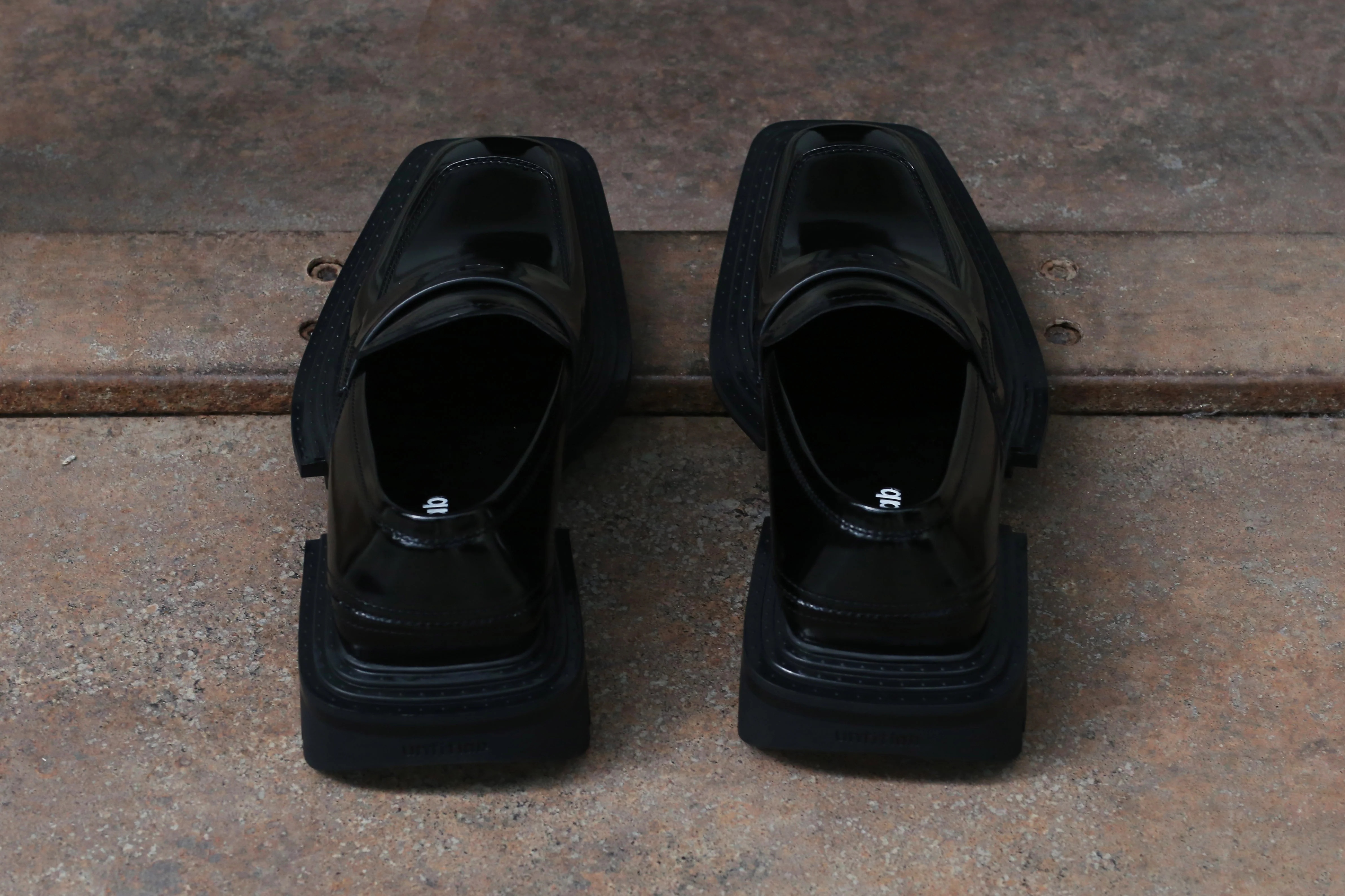 untitlab black non-slip derby shoes AW201104 PU3 - Image 4